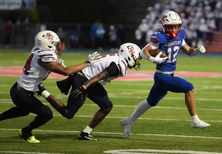 No. 2 Morgantown High uses strong ground game to earn 49-20 victory over No. 9 Spring Mills
